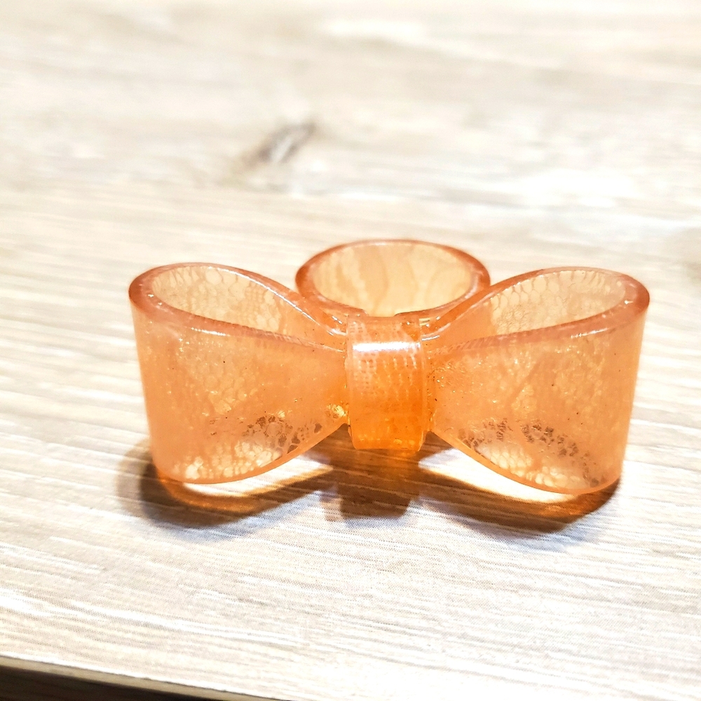 NWOT Anthropologie Pink bow ring
